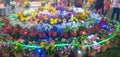 Flowers decoration in sharad mela