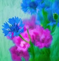 Flowers.digital painting Royalty Free Stock Photo