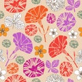 Flowers Field-Flowers in Bloom seamless repeat pattern