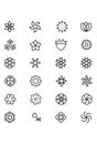 Flowers and Floral Vector Line Icons 6