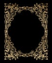 Flowers Frame Art Nouveau Royalty Free Stock Photo