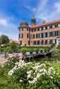 Flowers in front of the castle in Eutin