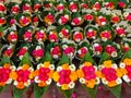 Flowers for Ganga Aarti ceremony Royalty Free Stock Photo