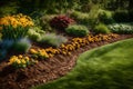 FLOWERS IN GARDEN GENERATED BY AI TOOL