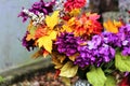 Flowers In A Graveyard Royalty Free Stock Photo