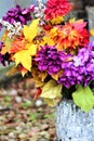 Flowers In A Graveyard Royalty Free Stock Photo