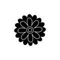 Flowers icon vector. Day of the Dead illustration sign. Holiday symbol or logo.
