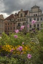 Flowers by Jan Hus Monument Prague