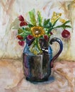 Flowers in a jug