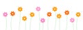 Flowers Line / divider Royalty Free Stock Photo