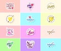 Flowers and Love: Valentine\'s Day Graphics Stickers