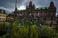 Flowers in the main square of malmoe