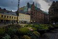 Flowers in the main square of malmoe