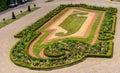 Flowers management in Schonbrunn Palace gardens Royalty Free Stock Photo