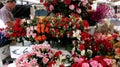 Flowers market in Italy