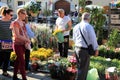 Flowers market, Milano Royalty Free Stock Photo