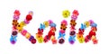 Flowers Name Kaila Royalty Free Stock Photo