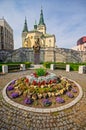 Flowers at Namestie Andreja Hlinku square at Zilina