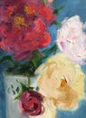 Flowers oil painting