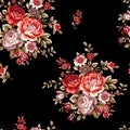 Flowers pattern.Silk scarf design, fashion textile.Seamless pattern.