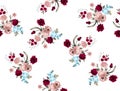 Flowers pattern for textile wallpaper pattern fills covers surface print gift wrap scrapbooking decoupage.