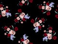 Flowers pattern for textile, wallpaper, pattern fills, covers, surface, print, gift wrap, scrapbooking, decoupage