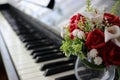 Flowers and piano