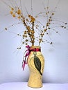 Flowers pictures photos flower vase art peint yellow flower artificial peinture by mirla hobeika gift idea house decoration