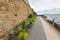 Flowers on the promenade Clair de lune in Dinard Royalty Free Stock Photo