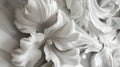 The flowers, reminiscent of sculpture. In black, white and gray tones. Abstract trendy background. Generative AI Royalty Free Stock Photo