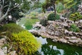 The flowers and rockery