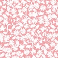 Flowers seamless pattern. Vector pink and white floral print Royalty Free Stock Photo