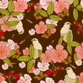 Flowers seamless pattern