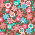 Flowers Seamless Repeat Pattern