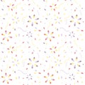 Flowers. Seamless vector pattern. Flat vector summer elements. Fabric and wrapping paper design on a white background