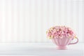 Flowers in a shabby chic mug Royalty Free Stock Photo