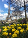 Eiffel Tower in Spring, France.