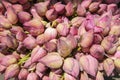 Flowers sold to be used as offerings in front of the Temple of the Tooth Relic in Kandy, Sri Lanka Royalty Free Stock Photo