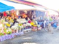 Flowers stalls at Santo Tomas Public Market, Santo Tomas, Davao, del Norte, Philippines