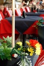 Flowers on a table