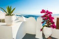 White architecture on Santorini island, Greece Royalty Free Stock Photo