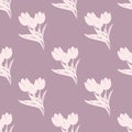 Flowers tulips background. Seamless floral patterns.