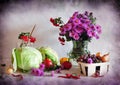 Flowers and vegetables