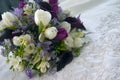 Flowers on Wedding Dress