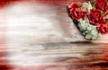 Flowers on wood Royalty Free Stock Photo