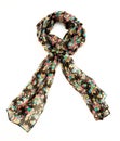 Flowery black neckerchief