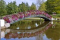 Flowery bridge at Bagnoles-de-l'Orne