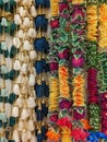 Flowery decorations Indian style colorful artificial flowers and handcrafts