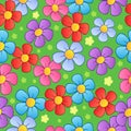 Flowery seamless background 1 Royalty Free Stock Photo