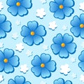Flowery seamless background 7 Royalty Free Stock Photo